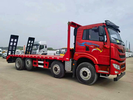 解放玉柴270提升橋平板拖車(chē)